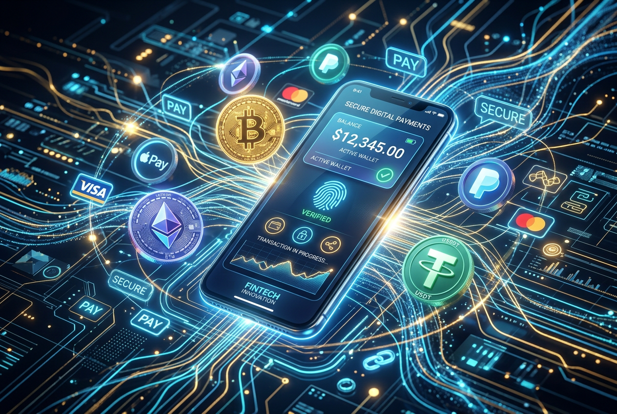 Różne rodzaje anonimowych płatności cyfrowych i kryptowalutowych